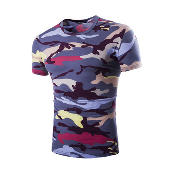 Camouflage t-shirt κοντό μανίκι σε διάφορα χρώματα