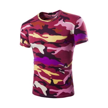 Camouflage t-shirt κοντό μανίκι σε διάφορα χρώματα