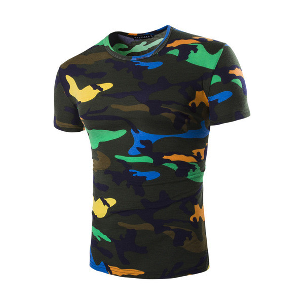 Camouflage t-shirt κοντό μανίκι σε διάφορα χρώματα