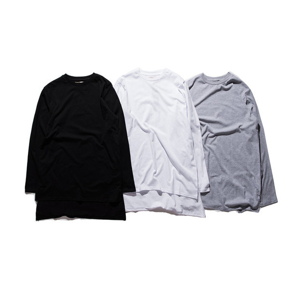 Bluza barbateasca moderna model lung cu decolteu O in mai multe culori