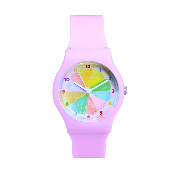 Ceas modern pentru fete pentru copii cu cadran colorat