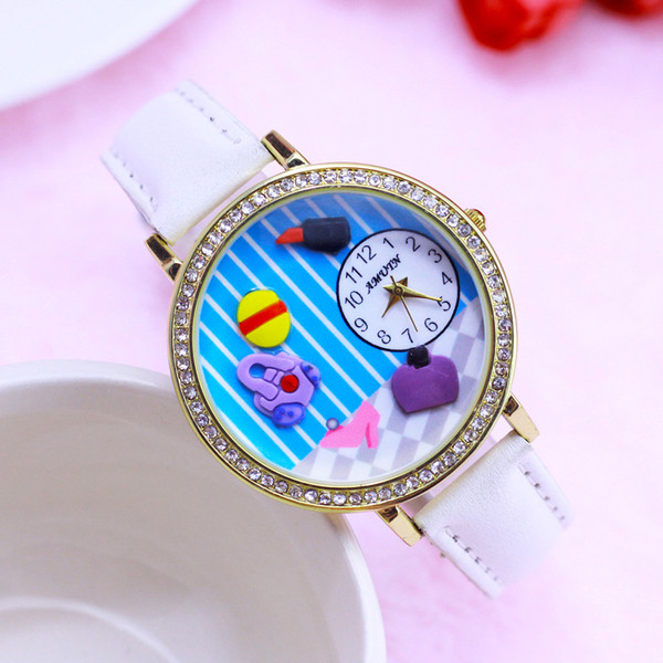 Ceas pentru copii cu curea din piele ecologica in mai multe culori