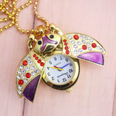 Παιδικό ρολόι με διακοσμητικές πέτρες σε σχήμα ζώου