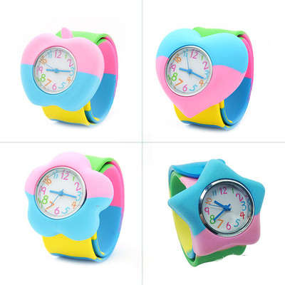 Παιδικό ρολόι χρωμάτων σε διάφορα σχήματα