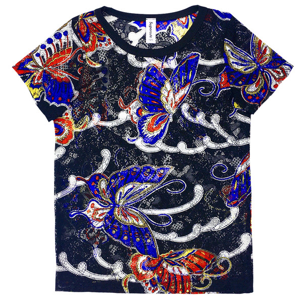 Tricou copii pentru un baiat din dantela cu model