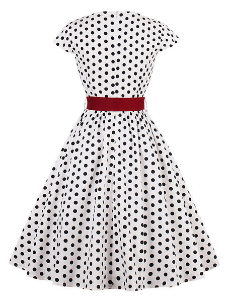 Rochie modernă de damă cu mâneci japoneze croite model în alb