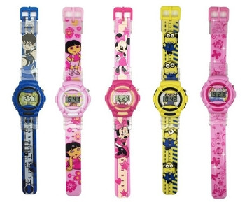 Детски часовник за момичета и момчета в няколко цвята