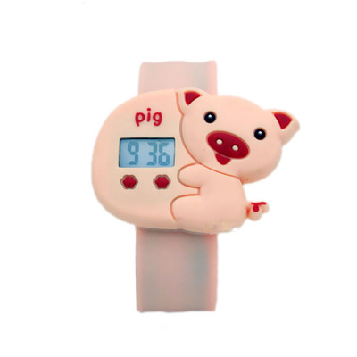 Παιδικό ρολόι με λουρί από καουτσούκ και στοιχείο σε σχήμα ζώου