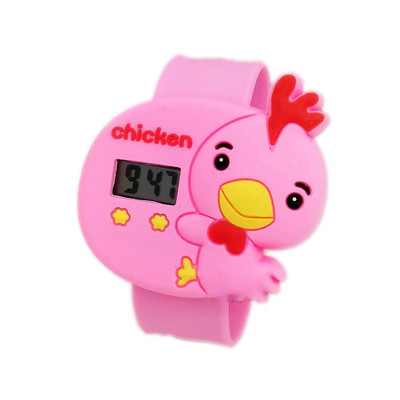 Παιδικό ρολόι με λουρί από καουτσούκ και στοιχείο σε σχήμα ζώου