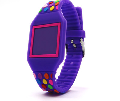 Детски LED часовник с цветна каишка за момичета и момчета
