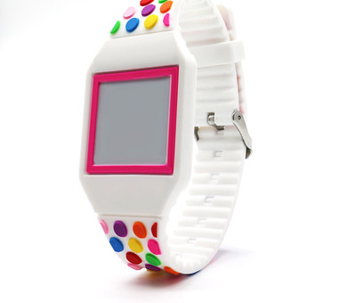 Детски LED часовник с цветна каишка за момичета и момчета