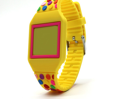 Детски LED часовник с цветна каишка за момичета и момчета