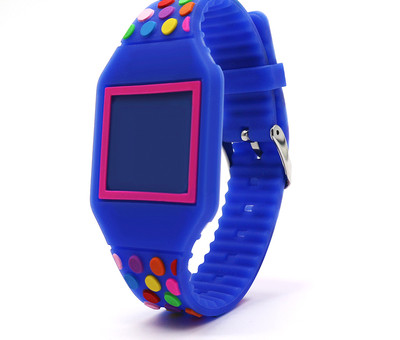 Детски LED часовник с цветна каишка за момичета и момчета