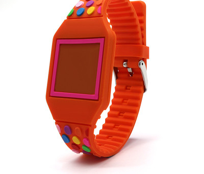 Детски LED часовник с цветна каишка за момичета и момчета