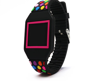 Детски LED часовник с цветна каишка за момичета и момчета