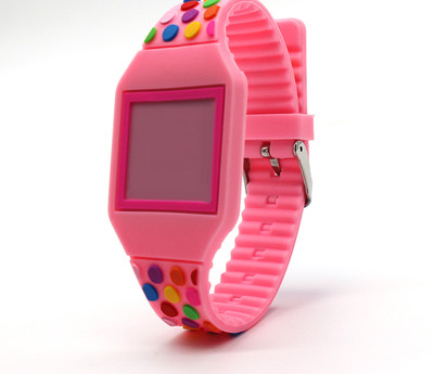 Детски LED часовник с цветна каишка за момичета и момчета