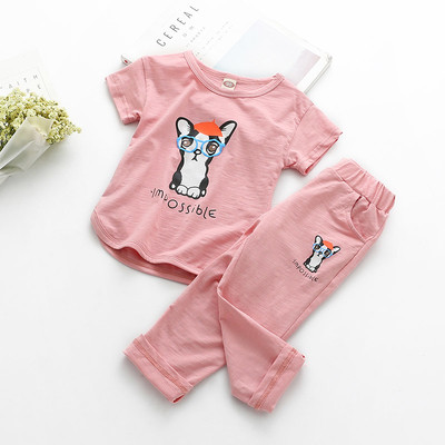 Παιδικό αθλητικό πακέτο - μπλούζα με κοντό μανίκι και εφαρμογή + σφήνα