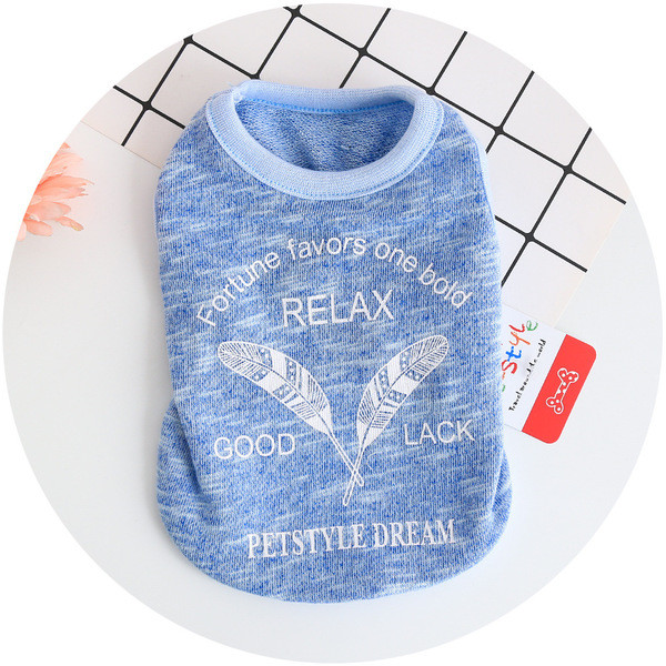 Тениска за домашни любимци с надпис в два цвята