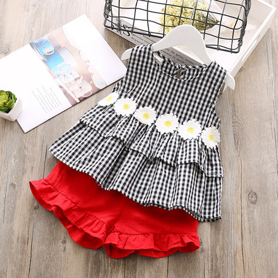 Παιδικό σετ με μαύρη φανέλα και σορτς σε διάφορα χρώματα