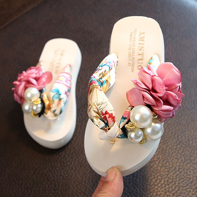 Modern children`s slippers for girls in several colors