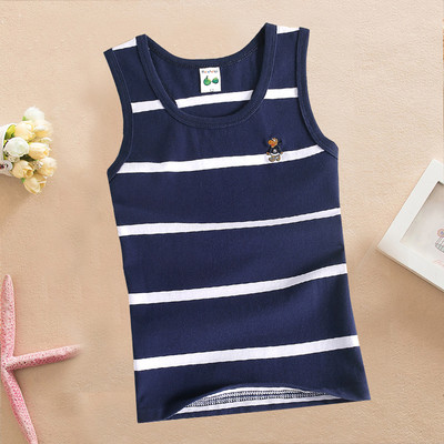 Több színben hímzéssel ellátott csíkos gyerekcipő fiúnak