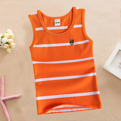 Több színben hímzéssel ellátott csíkos gyerekcipő fiúnak