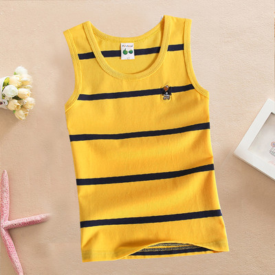 Több színben hímzéssel ellátott csíkos gyerekcipő fiúnak