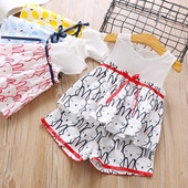 Детски комплект включващ потник и панталони с апликация