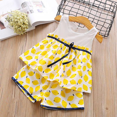 Детски комплект включващ потник и панталони с апликация