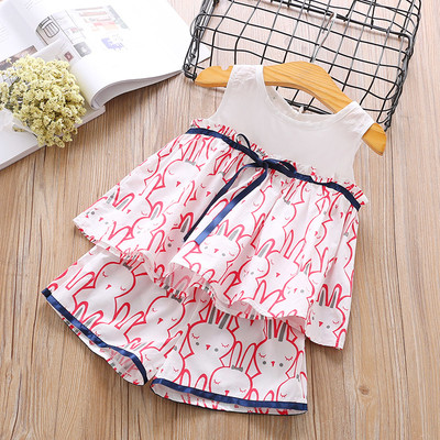 Детски комплект включващ потник и панталони с апликация