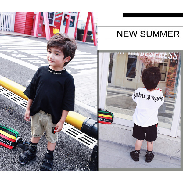 Παιδικό μπλουζάκι T-shirt για 3/4 μανίκι και λευκό και μαύρο χρώμα