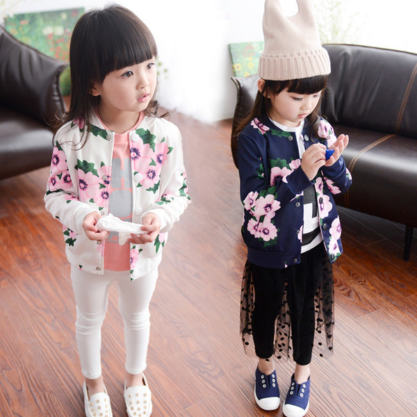 Geaca pentru fete pentru copii cu model floral