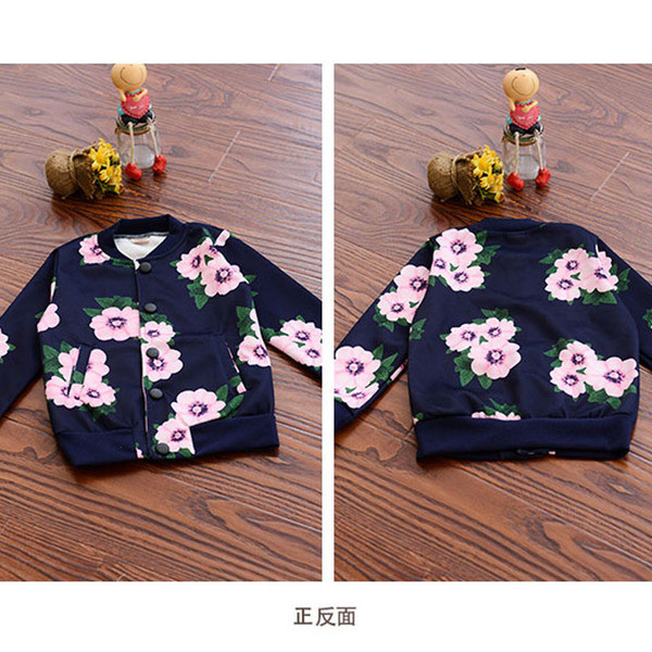 Geaca pentru fete pentru copii cu model floral