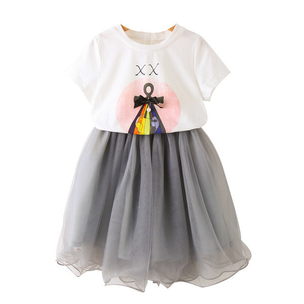 Παιδικό σετ για κορίτσια, όπως φούστα με τούλι και μπλούζα με κοντό μανίκι