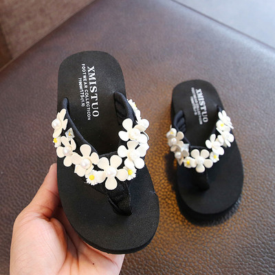 Τρέχουσες παιδικές παντόφλες για κορίτσια με λουλούδια