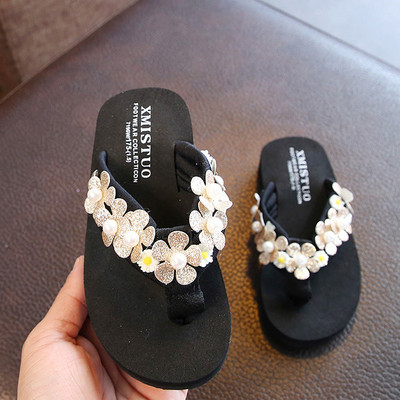 Τρέχουσες παιδικές παντόφλες για κορίτσια με λουλούδια