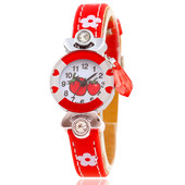 Μοντέρνο ρολόι για τα κορίτσια σε δύο χρώματα