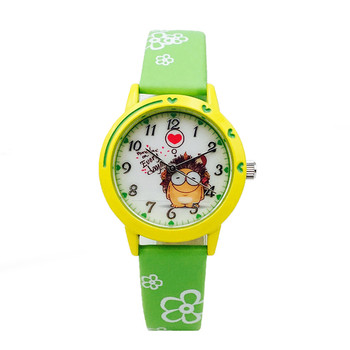 Παιδικό ρολόι σε λευκό και πράσινο