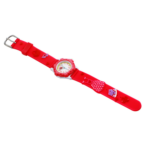 Детски часовник за момичета в червен цвят