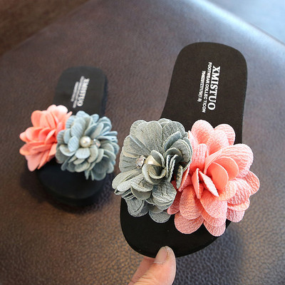 Papuci copii cu motive florale in diferite culori