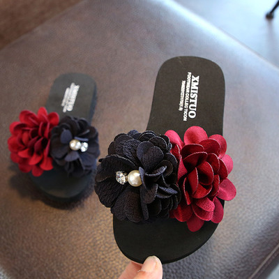 Papuci copii cu motive florale in diferite culori