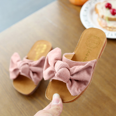 Papuci copii cu panglica pentru fete in trei culori