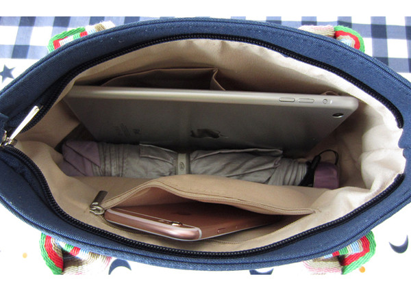 Geantă de zi cu zi pentru femei cu mânere colorate