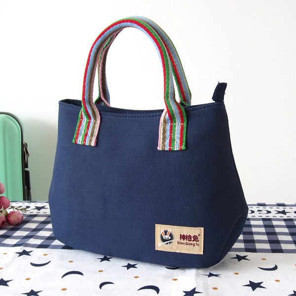 Geantă de zi cu zi pentru femei cu mânere colorate