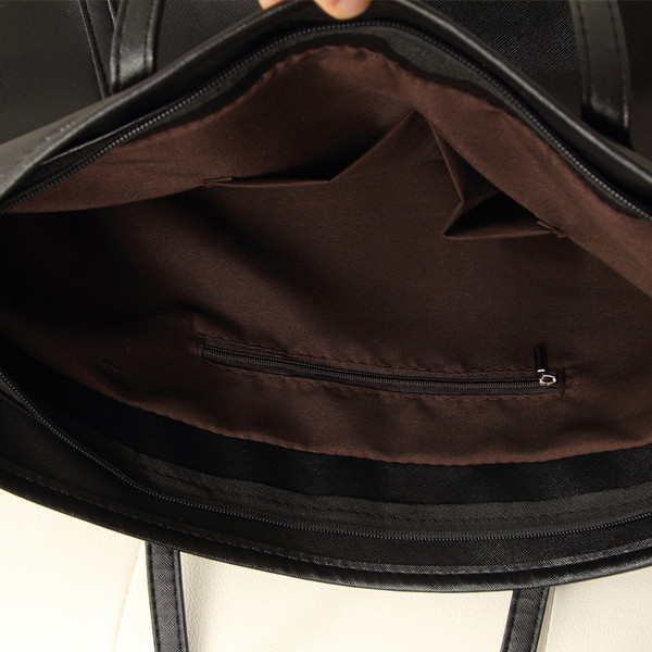 Καθαρή δερμάτινη τσάντα κυρία σε τρία χρώματα