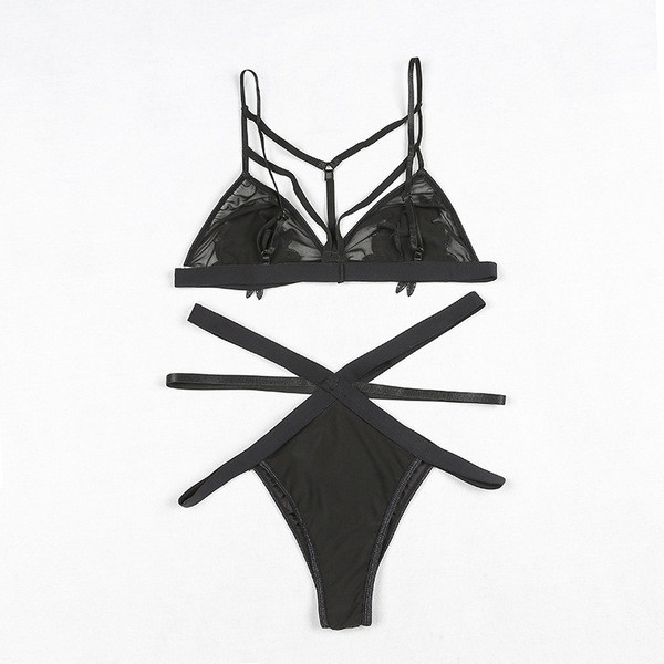 Γυναικείες σειρές με 3D λουλούδια - 2 χρώματα