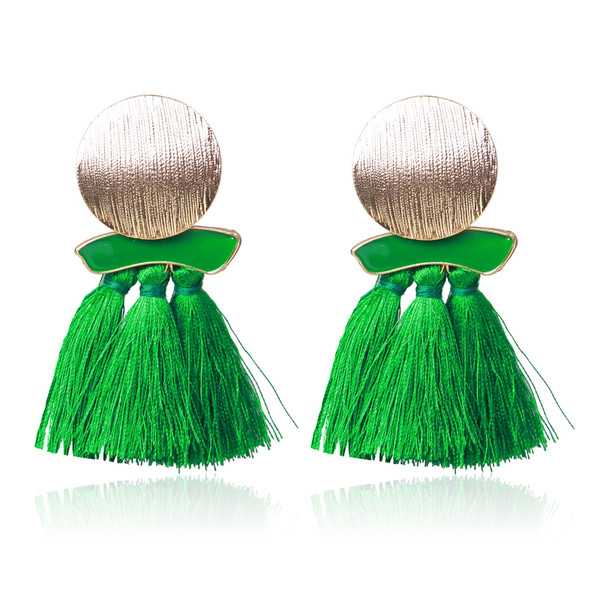 Cercei lungi casual de dama in patru culori