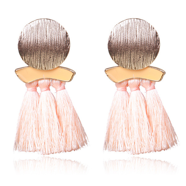 Cercei lungi casual de dama in patru culori