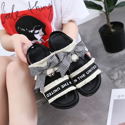 Γυναικεία σανδάλια με κορδέλα σε διάφορα χρώματα