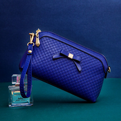 Κυρίες κομψή τσάντα σε διάφορα χρώματα με κορδέλα